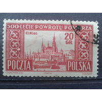 Польша, 1954. Эльбинг: гравюра на меди. К-11 1/4:11 3/4. Mi-30,0 евро гаш.