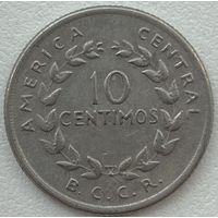 Коста-Рика 10 сентимо 1969 г.