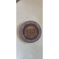 Колумбия 500 песос 2014