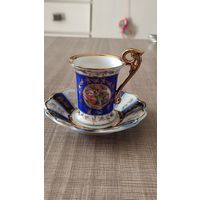 Кофейная пара ГДР позолота