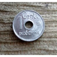 Werty71 Французский Индокитай 1 сантим 1943 цент
