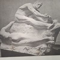 MAX KLINGRR, DRAMA. Гравюра энциклопедическая 19-20век. 33x25см. Германия.    РАСПРОДАЖА КОЛЛЕКЦИИ.