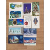 Открытки новогодние, СССР