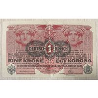 Банкнота. Австро-Венгрия. 1 крона 1916 год. С рубля без МЦ