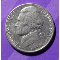 5 центов 1991 г  США