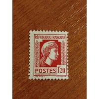 1944-45 Франция Французский Комитет Национального Освобождения Марианна чистая клей MNH** (4-1)