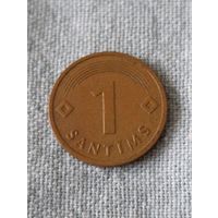 Латвия. 1 сантим 1992 года. (4)