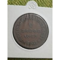 Индия Княжество Кутч 3 докда 1930 г ( Георг V , Хенгарджи lll , толстые звёзды )