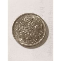 Великобритания 6 пенсов 1966