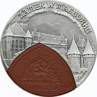 Республика Польша 20 злотых 2002г. "Замок Мальборк". Монета в капсуле. СЕРЕБРО 28,28гр.