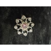 Броши Чехословакия СССР цветок, нет фиксатора булавки