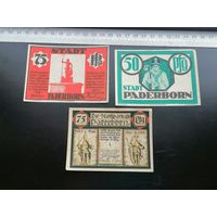 Германия-нотгельд  Paderborn (Падерборн) 50 пфеннигов 1921