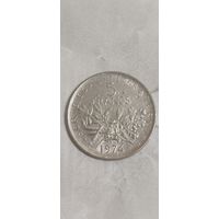 Франция 5 франк 1974