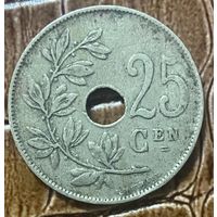 Монета 25 сантимов 1922 год. Бельгия