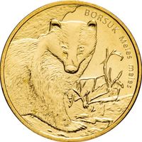 Польша 2 злотых, 2011 Барсук UNC