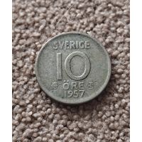 Швеция 10 эре, 1957