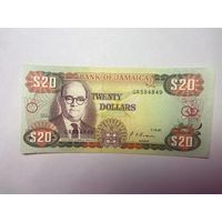 Ямайка 20 долларов 1991-02