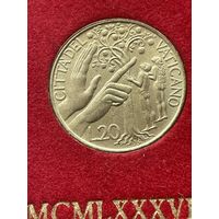 Ватикан 20 лир 1988 г.