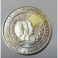 С рубля без мц! 100 крон 1985 Швеция серебро! Красивая!