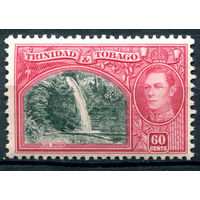 Британские колонии - Тринидад и Тобаго - 1938/44г. - ландшафты, архитектура, король Георг VI, 60 с - 1 марка - MLH [Mi 142]. #4-B5-136-A-1