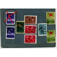 СССР, 1956, СПОРТ,     СБОРКА ,  9м   гашен   по 35 коп шт