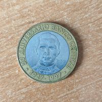 5 песос 1997 г. Доминикана.
