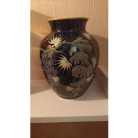Ваза с авторской росписью, кобальт, германия
