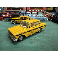 Москвич 412 милиция, номерной А8, мигалка - капля, классический желтый цвет, Тантал, Агат, Саратов с рубля.