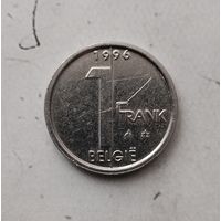 1 франк 1996 года Бельгия (надпись на голландском "BELGIЁ"). Король Альберт 2.