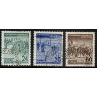 ГЕРМАНИЯ, ГДР - 1953 [Mi. 355-357] Гашеная (DDR02)