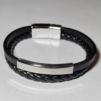 Браслет кожаный (с элементом для гравировки)