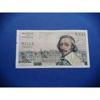 Франция 1000 франков 1955