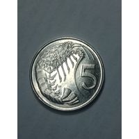 Каймановы острова 5 центов 2008 года .