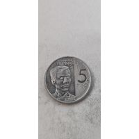 Филиппины 5 писо 2019