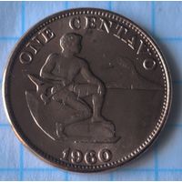 ФИЛИППИНЫ  1 СЕНТАВО 1960 ГОД