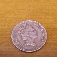 1 пенни Великобритания 1992