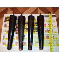 Ножки для мебели деревянные со штифтом. СССР.