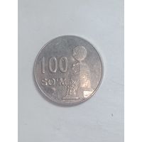 Узбекистан 100 сом 2018 года .