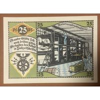 Нотгельд 25 пфеннигов 1921 год. Пёснек. Веймарская республика