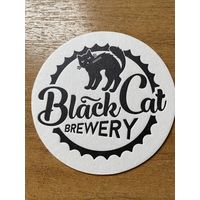 Подставка под пиво пивоварни "Black Cat Brewery" /Россия/