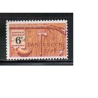 США-1968, (Мих.965),  **   , Фольклор, Ружье (одиночка)