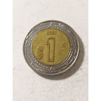 Мексика 1 песо 2007