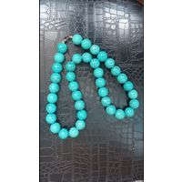 Бусы под бирюзу