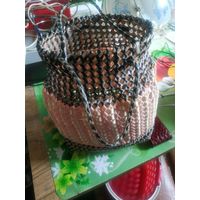 Винтажная корзинка. Привезена из ПНР.Состояние на скане.