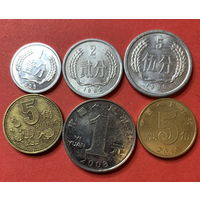 Китай, 6 монет