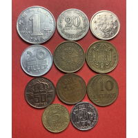 11 разных монет из 11 стран - 1