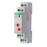 Реле времени программируемое PCA-514 F&F с задержкой выключения, монтаж на DIN-рейке