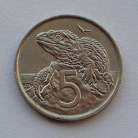 Новая Зеландия 5 центов. 1967 г.