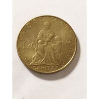 Ватикан 20 лир 1964