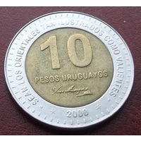 Уругвай. 10 песо 2000